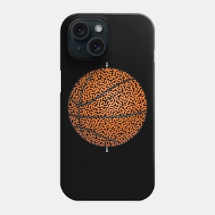 Basketball Shaped Maze & Labyrinth Phone Case