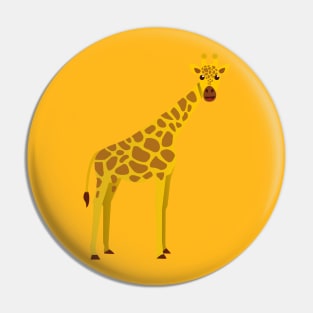 Giraffe - Simple Vector Illustration Pin