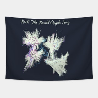 Hark! The Herald Angels Sing Christmas Abstract Tapestry