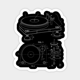 Turntable Patent Design - White Magnet