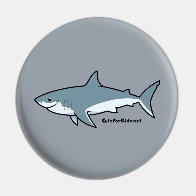 CuteForKids - Great White Shark - Branded Pin by VirtualSG