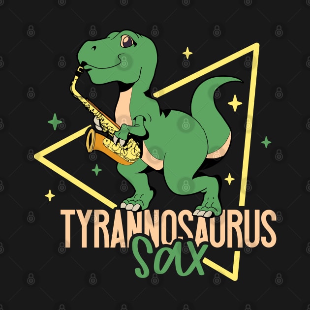 Tyrannosaurus Sax - TREX on the saxophone by Modern Medieval Design