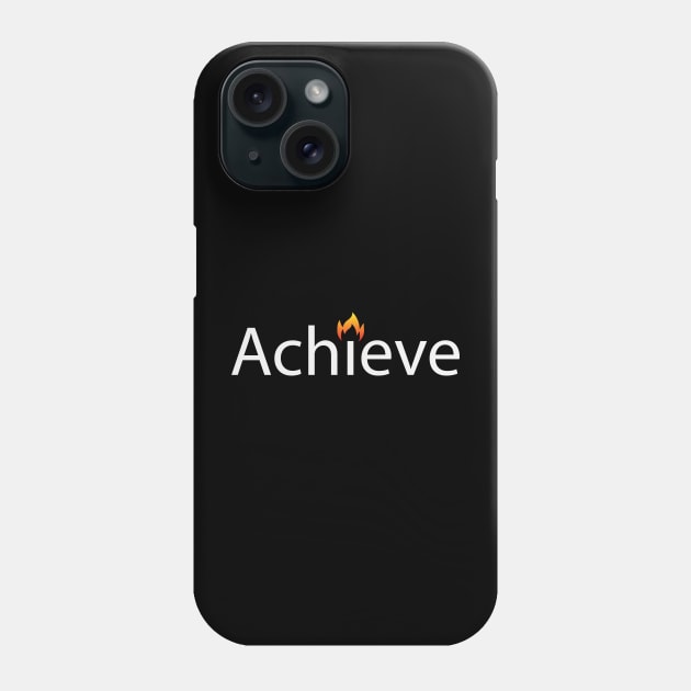 Achieve artistic text design Phone Case by BL4CK&WH1TE 