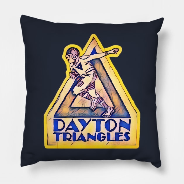 Dayton Triangles Football Pillow by Kitta’s Shop