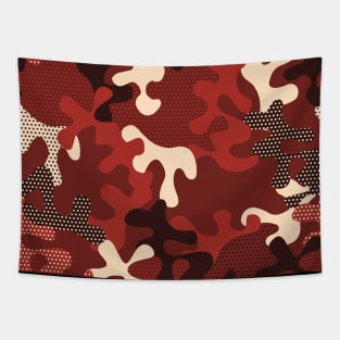 camouflage moro red Tapestry