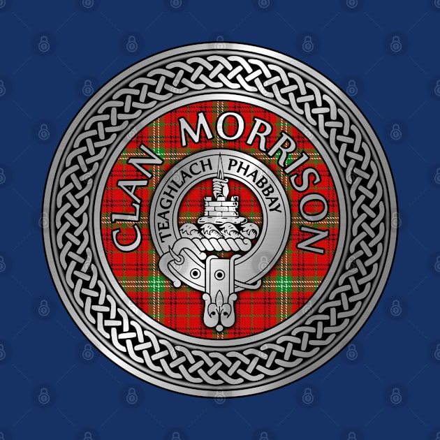 Clan Morrison Crest & Tartan Knot by Taylor'd Designs