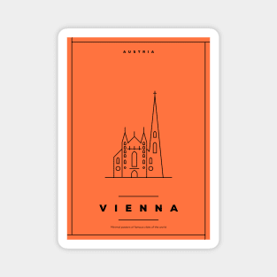 Vienna Minimal Poster Magnet