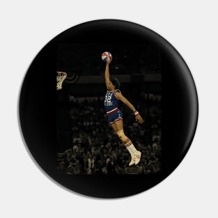 Dr. J Colorized Pin