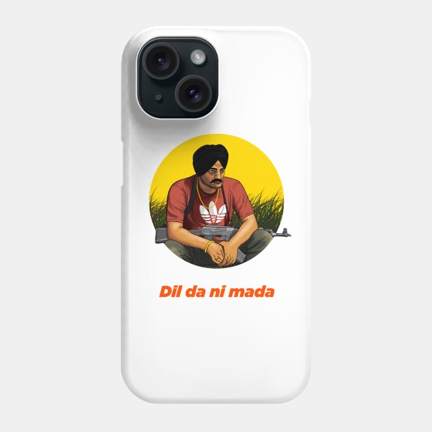 sidhu moosewala dil da ni mada Phone Case by HurdyGurdy