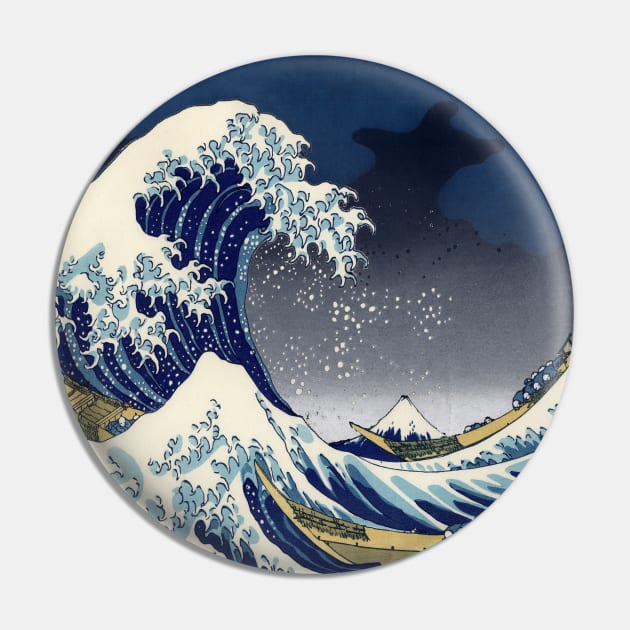 Great Wave: Kanagawa Night Pin by Sonder Sky