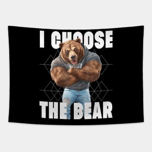 The Bear In Woods 2024 I Pick The Bear Women Tapestry