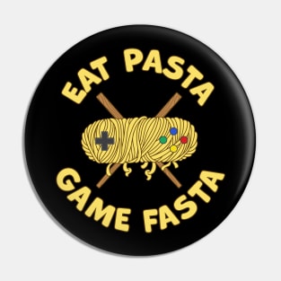 Funny Gaming Nerd Pasta Japanese Noodles Ramen Pin