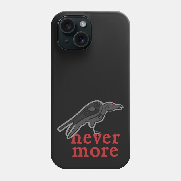 Goth Raven Phone Case by evisionarts