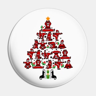 Yoga Christmas Sweatshirt Pin