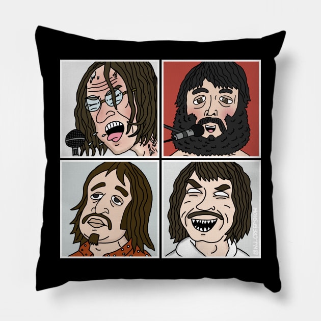 THE BEATLES "Let It Be" Parody Pillow by NJ Creepshow