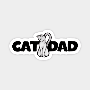 Cat Dad Magnet