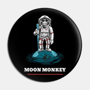 Moon Monkey Pin