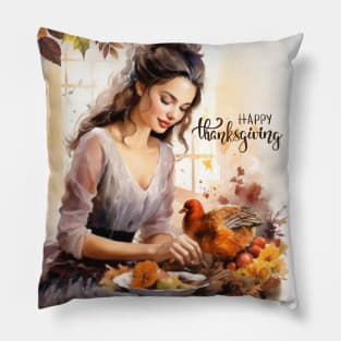Happy Thanksgiving Day 4 Pillow