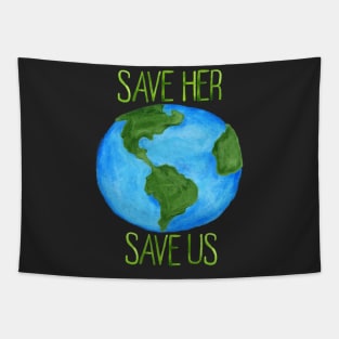 Save Mother Earth Tapestry