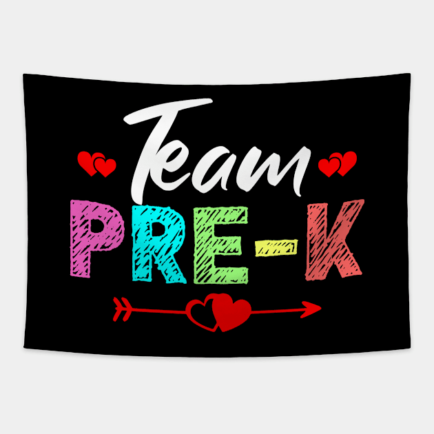 Team Pre-K Teacher Tapestry by DragonTees