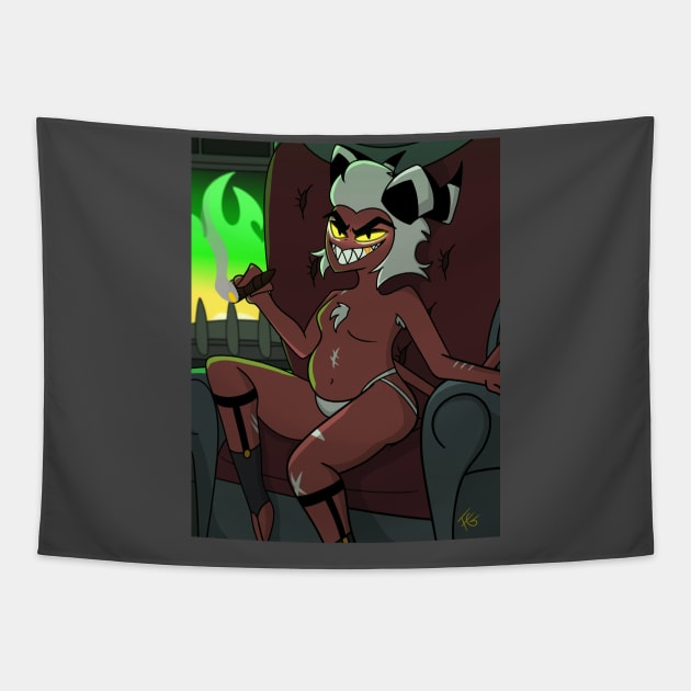 Pin Up Crim Tapestry by Dango's Merch