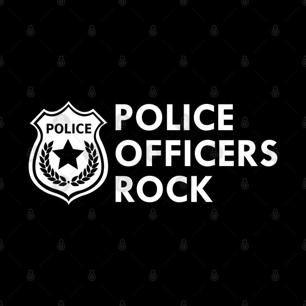 Police Officers rock by KC Happy Shop