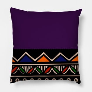 Violet blast - Ethnic patterns Pillow