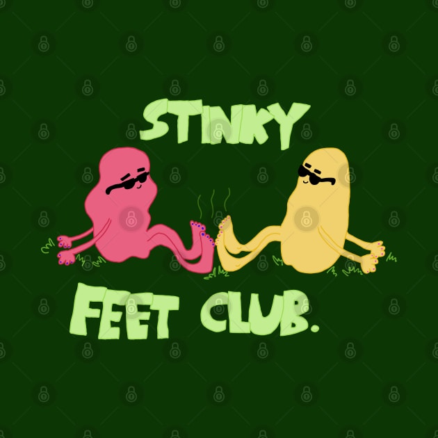 Stinky Feet Club Cartoon Artwork by HFGJewels