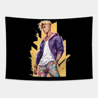 Cute Anime Boy Tapestry