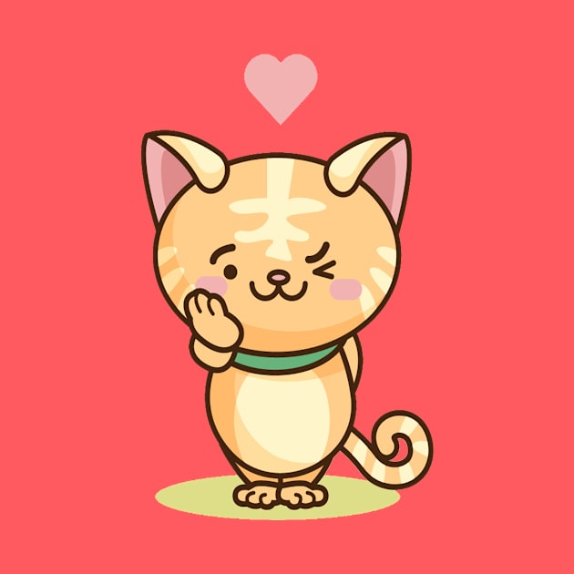 Cute cat love by This is store