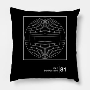 Der Mussolini - Minimalist Style Graphic Design Pillow