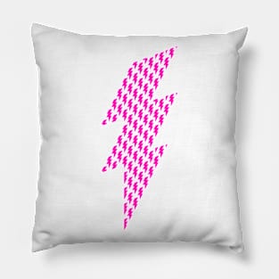 Pink power Thunderbolt Pillow