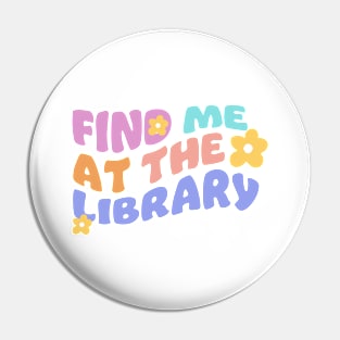 Library girl Pin