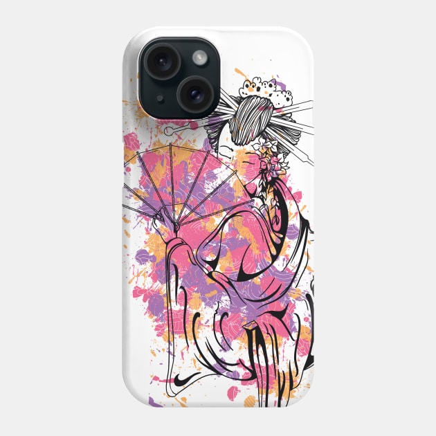 Oriental Girl Phone Case by NiceIO