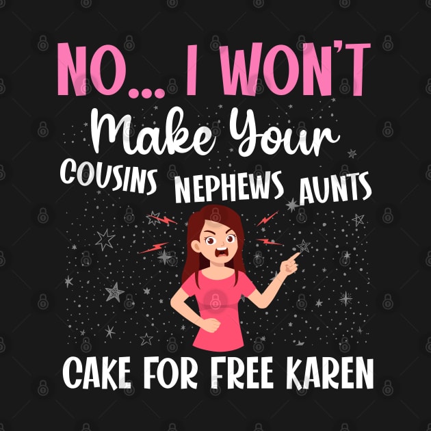 Dealing with a karen - a cake decorator design by FoxyDesigns95