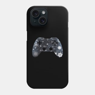 Snowflake Winter - Gaming Gamer Abstract - Gamepad Controller - Video Game Lover - Graphic Background Phone Case