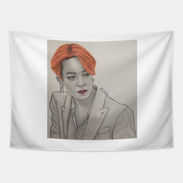 Boy With Luv Era Jimin Tapestry by miracausey