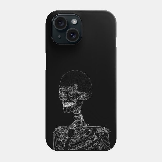 Vector Skeleton Phone Case by Radiant Array of Apparel 