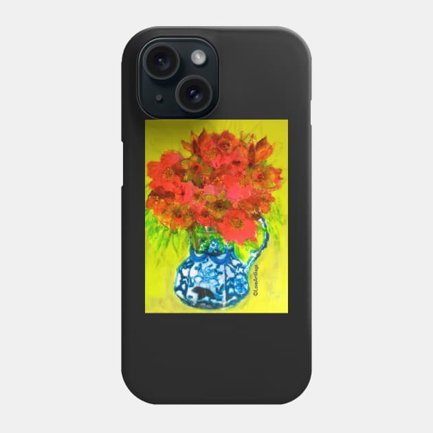 Incendiary flowers Phone Case by AmandaSlaterArt