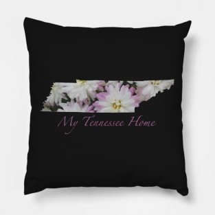 My Tennessee Home - Purple Mum Flowers Pillow