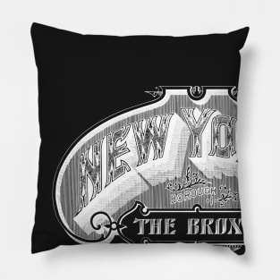 Vintage NYC The Bronx, NY Pillow