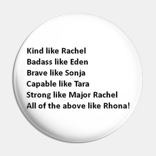 be like rhona Pin