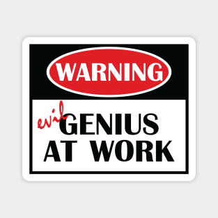 Evil Genius At Work Magnet