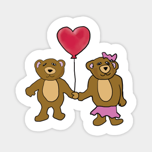 Teddy Bear Valentine Magnet