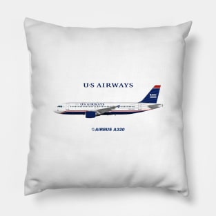 Illustration of US Airways Airbus A320 Pillow