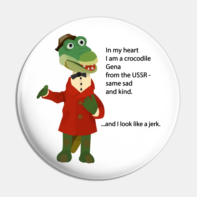 Crocodile Gena Pin by MushroomEye