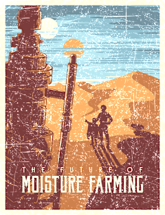 The Future of Moisture Farming (sunrise variant) Magnet