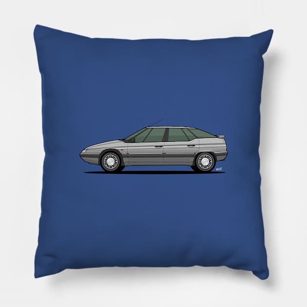 Citroen XM V6 12V side profile Pillow by RJW Autographics