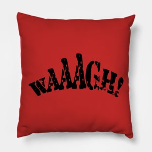 WAAAGH- Black Pillow