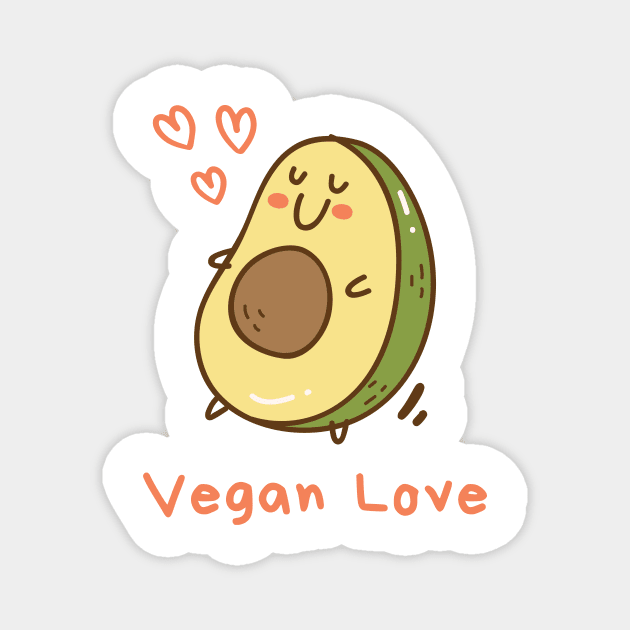 Vegan Lover Design Magnet by neverland-gifts